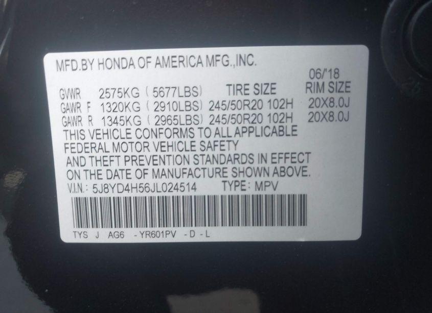 Photo 9 of 2018 Acura Mdx TECHNOLOGY PACKAGE ACURAWATCH PLUS PKG (VIN 5J8YD4H56JL024514)