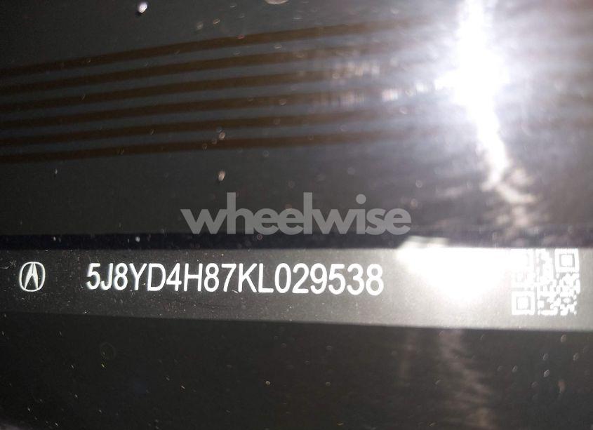 Photo 18 of 2019 Acura Mdx ADVANCE PKG (VIN 5J8YD4H87KL029538)