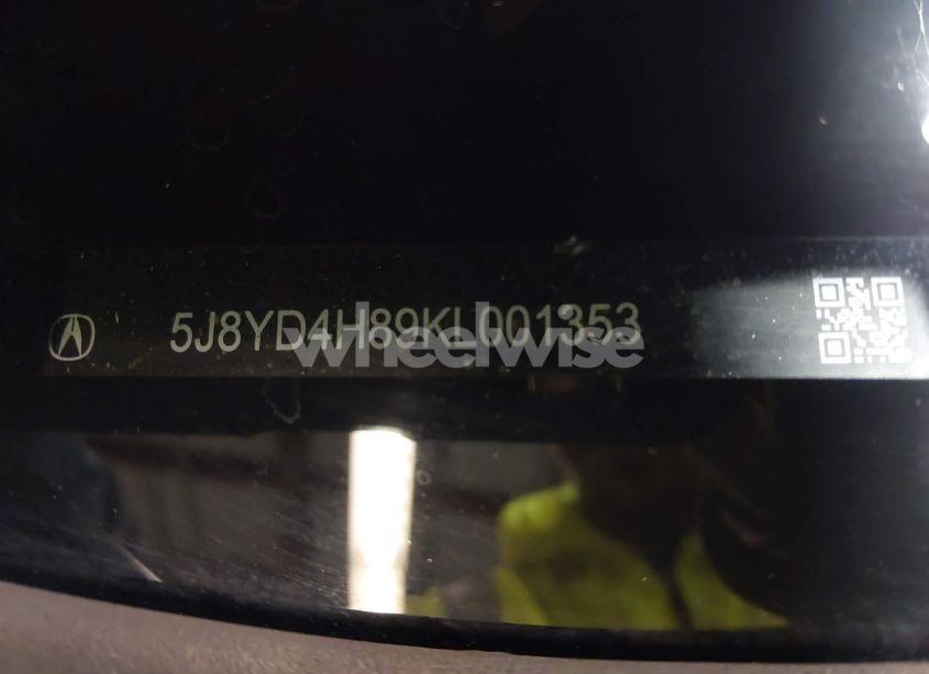 Photo 17 of 2019 Acura Mdx ADVANCE PKG (VIN 5J8YD4H89KL001353)