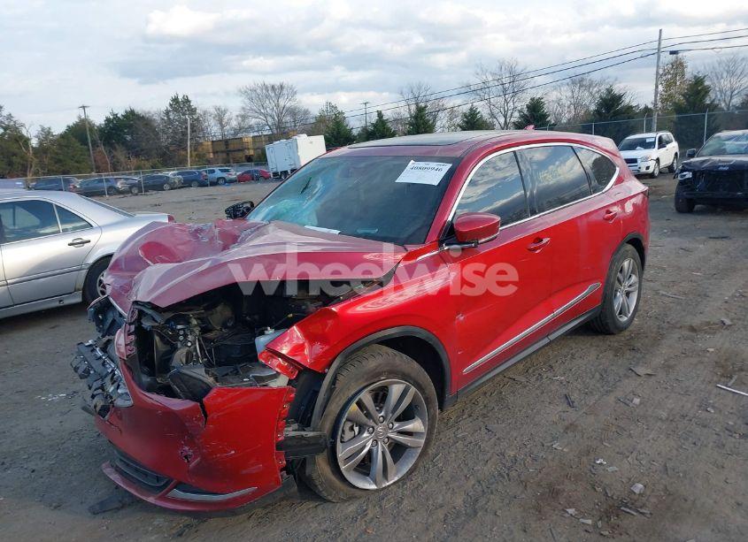 Photo 2 of 2022 Acura Mdx STANDARD (VIN 5J8YD9H37NL007304)
