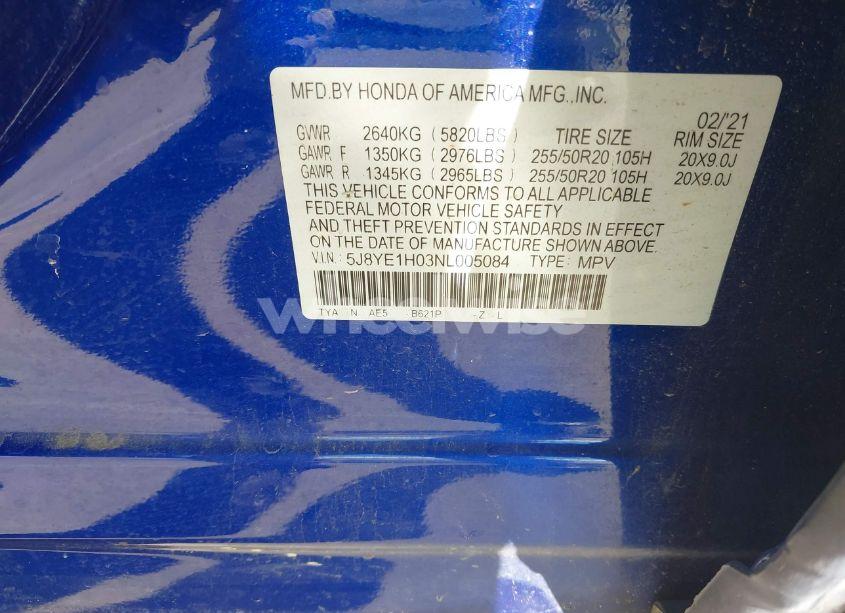 Photo 9 of 2022 Acura Mdx A-SPEC PACKAGE (VIN 5J8YE1H03NL005084)