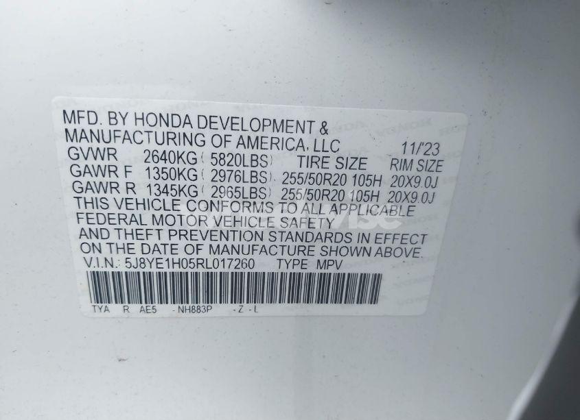 Photo 9 of 2024 Acura Mdx A-SPEC (VIN 5J8YE1H05RL017260)