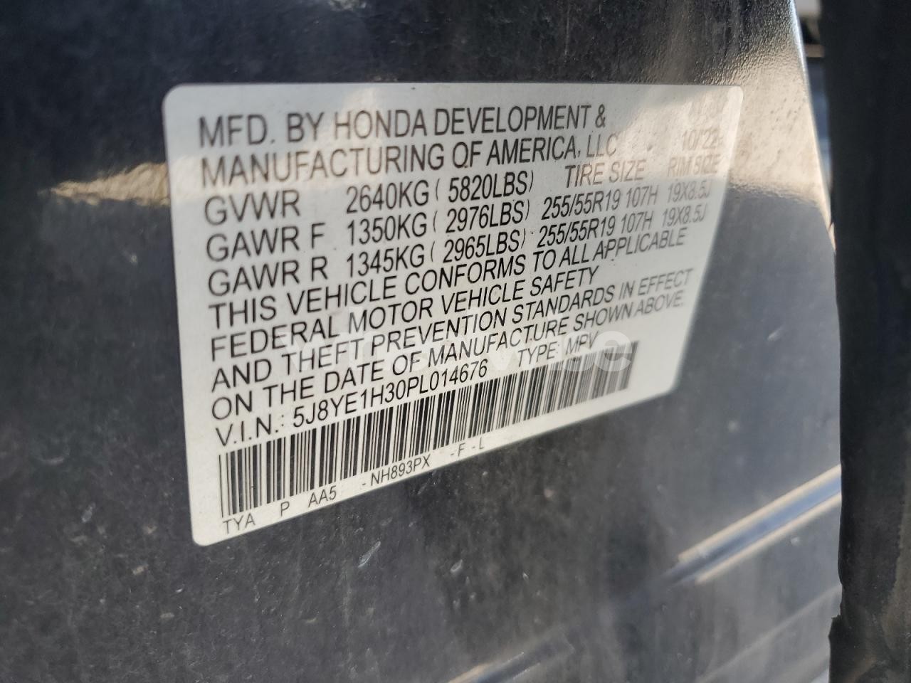 Photo 14 of 2023 ACURA MDX N/A (VIN 5J8YE1H30PL014676)