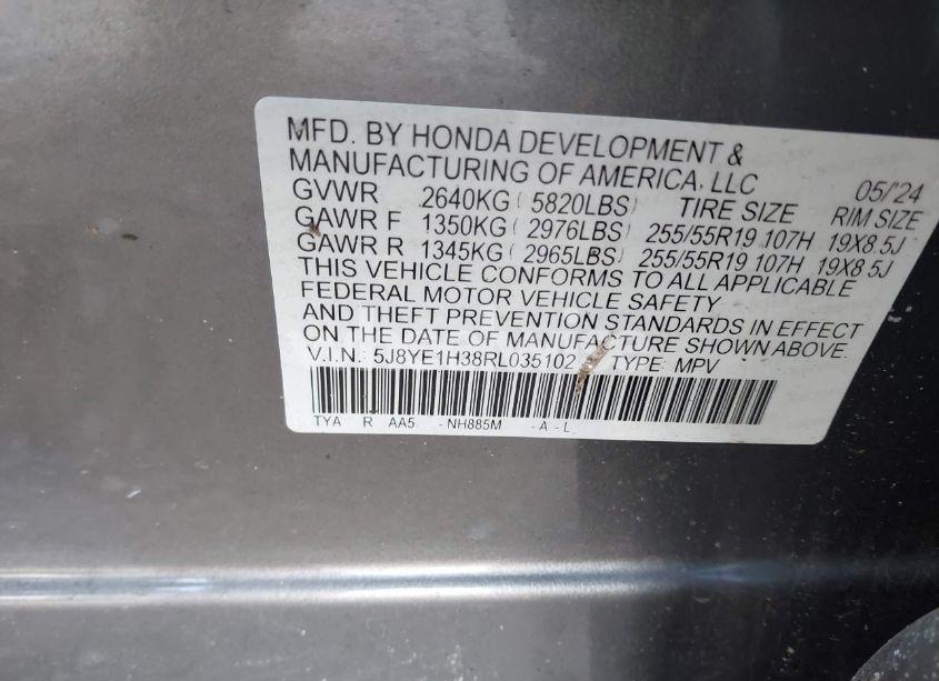 Photo 9 of 2024 Acura Mdx STANDARD (VIN 5J8YE1H38RL035102)