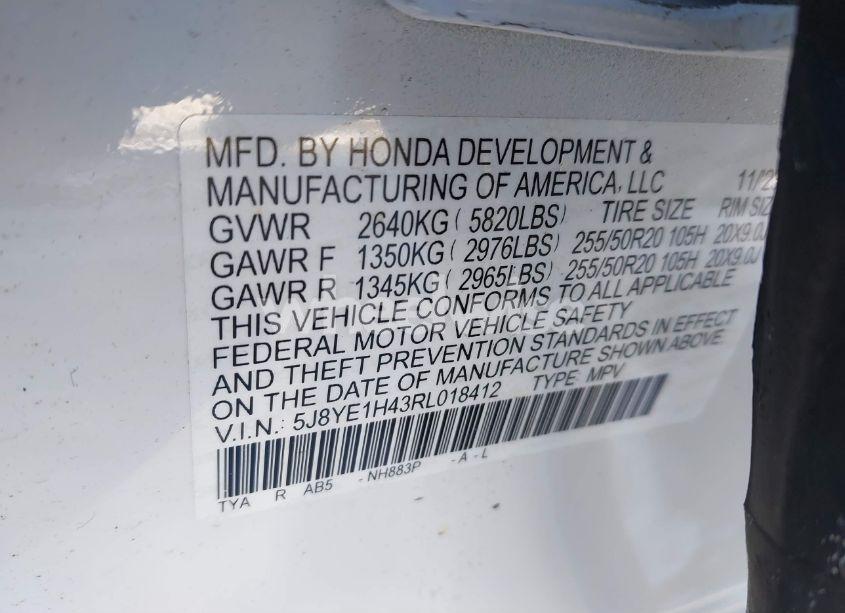 Photo 9 of 2024 Acura Mdx TECHNOLOGY PACKAGE (VIN 5J8YE1H43RL018412)
