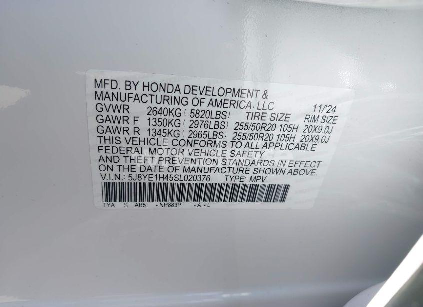 Photo 9 of 2025 Acura Mdx TECHNOLOGY PACKAGE (VIN 5J8YE1H45SL020376)