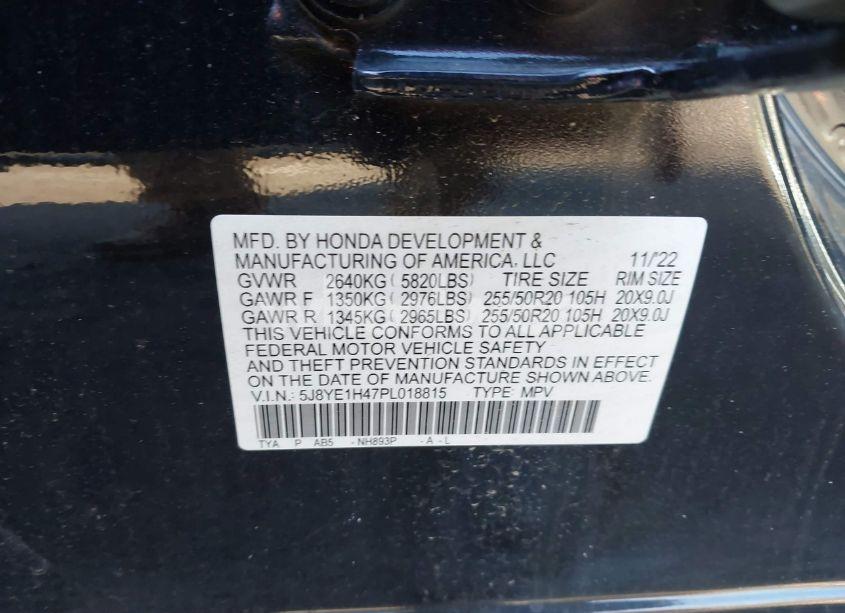 Photo 9 of 2023 Acura Mdx TECHNOLOGY PACKAGE (VIN 5J8YE1H47PL018815)