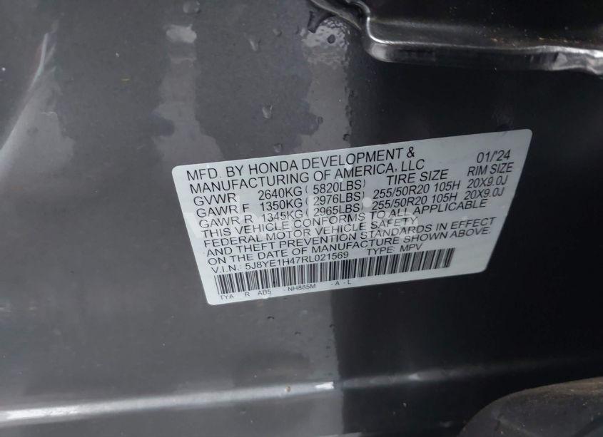 Photo 9 of 2024 Acura Mdx TECHNOLOGY PACKAGE (VIN 5J8YE1H47RL021569)