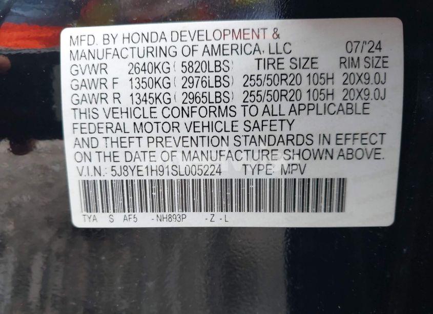 Photo 9 of 2025 Acura Mdx A-SPEC ADVANCE PACKAGE (VIN 5J8YE1H91SL005224)