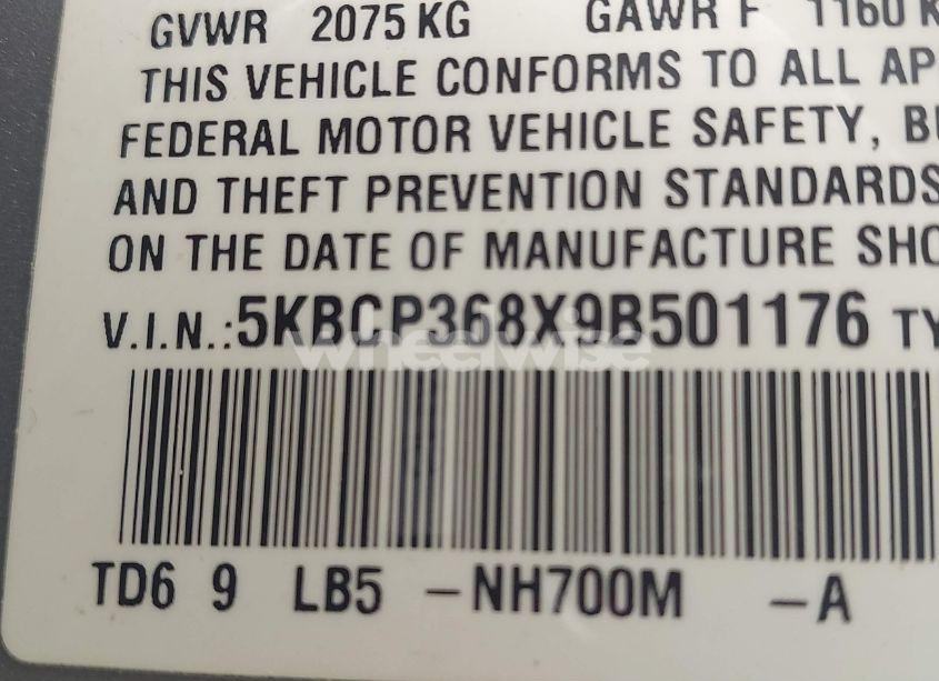 Photo 9 of 2009 Honda Accord 3.5 EX-L (VIN 5KBCP368X9B501176)