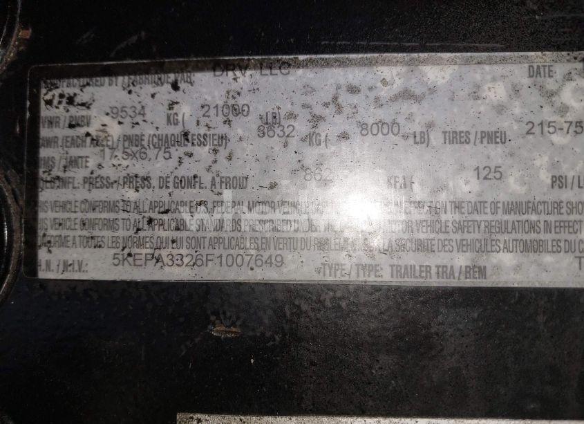 Photo 9 of 2015 Drv Elite SUITES (VIN 5KEFA3826F1007649)