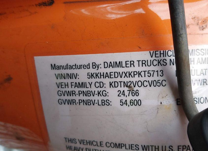 Photo 9 of 2019 Western Star 4900 EX (VIN 5KKHAEDVXKPKT5713)