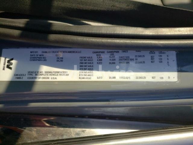 Photo 2 of 2022 WESTERN STAR 4900 TANK TRUCK N/A (VIN 5KKMALFG0NPNE5161)