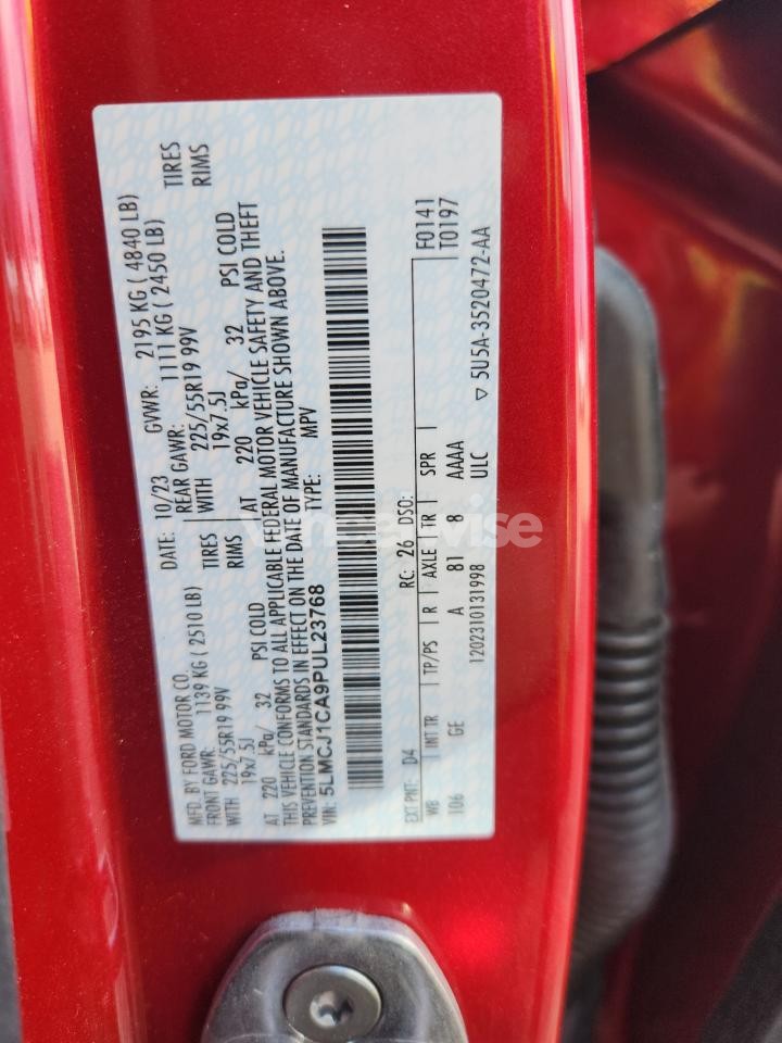 Photo 14 of 2023 LINCOLN CORSAIR (VIN 5LMCJ1CA9PUL23768)