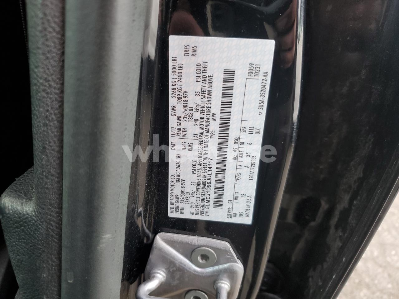 Photo 13 of 2018 LINCOLN MKC PREMIERE (VIN 5LMCJ1D96JUL14117)