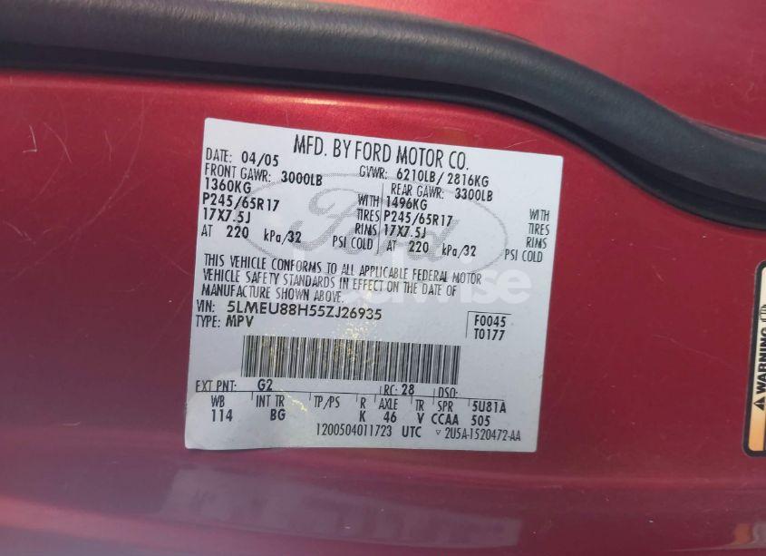 Photo 9 of 2005 Lincoln Aviator N/A (VIN 5LMEU88H55ZJ26935)