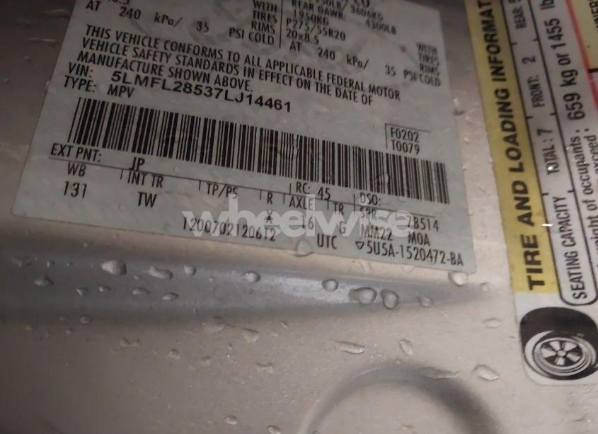 Photo 9 of 2007 Lincoln Navigator L (VIN 5LMFL28537LJ14461)