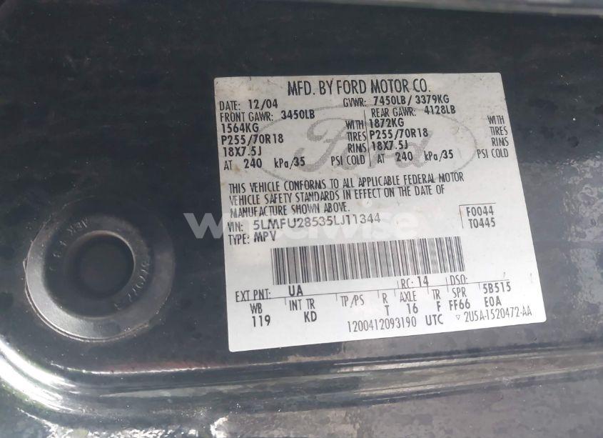 Photo 9 of 2005 Lincoln Navigator (VIN 5LMFU28535LJ11344)