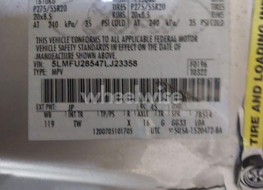 Photo 9 of 2007 Lincoln Navigator ULTIMATE (VIN 5LMFU28547LJ23358)