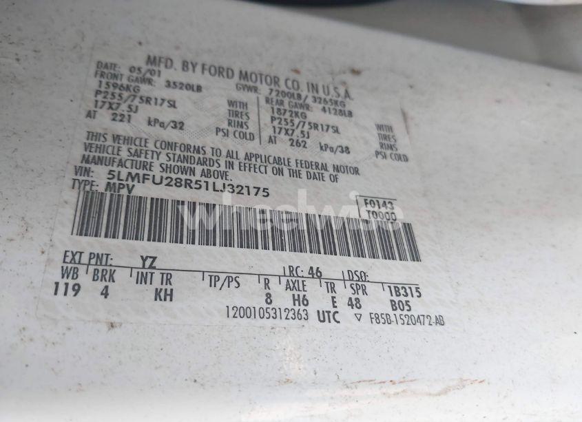 Photo 9 of 2001 Lincoln Navigator N/A (VIN 5LMFU28R51LJ32175)