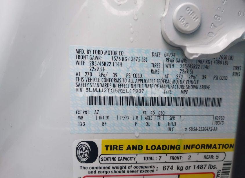 Photo 9 of 2024 Lincoln Navigator BLACK LABEL (VIN 5LMJJ2TG5REL11907)