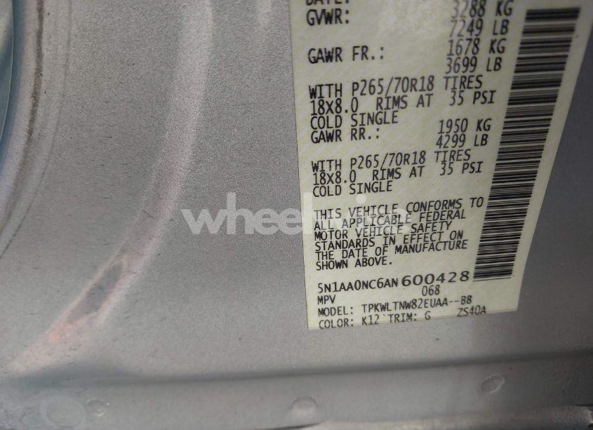 Photo 9 of 2010 Nissan Armada SE (VIN 5N1AA0NC6AN600428)