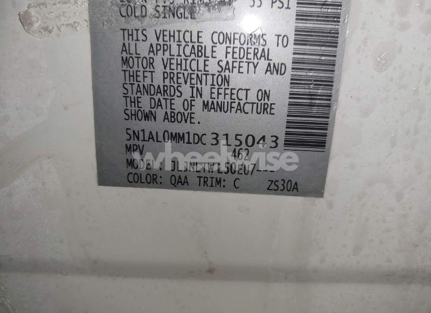 Photo 9 of 2013 Infiniti Jx35 (VIN 5N1AL0MM1DC315043)