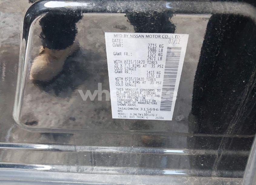 Photo 9 of 2013 Infiniti Jx35 (VIN 5N1AL0MM2DC315696)