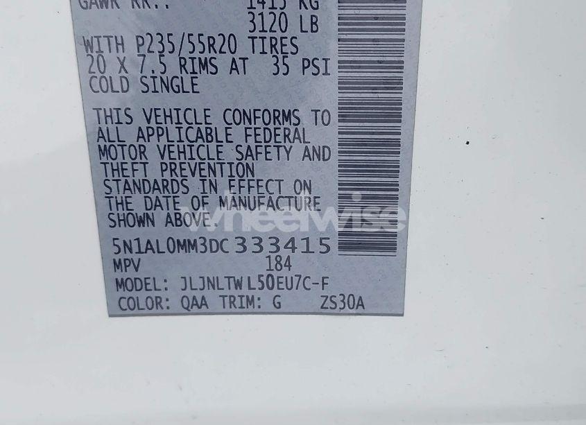 Photo 9 of 2013 Infiniti Jx35 (VIN 5N1AL0MM3DC333415)