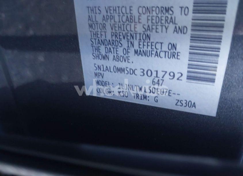 Photo 9 of 2013 Infiniti Jx35 (VIN 5N1AL0MM5DC301792)