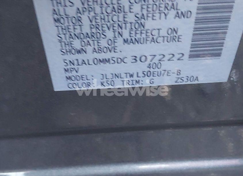 Photo 9 of 2013 Infiniti Jx35 (VIN 5N1AL0MM5DC307222)