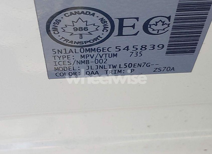 Photo 9 of 2014 Infiniti Qx60 N/A (VIN 5N1AL0MM6EC545839)