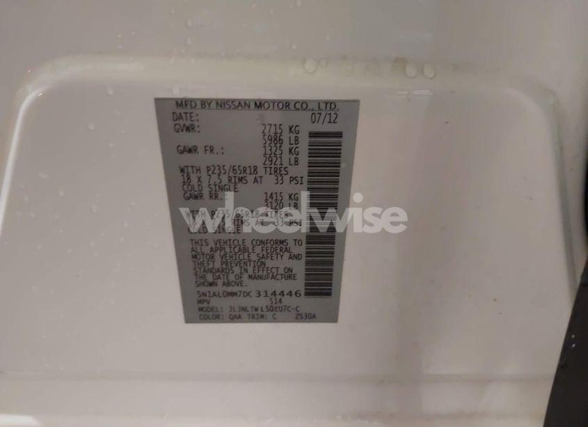 Photo 9 of 2013 Infiniti Jx35 (VIN 5N1AL0MM7DC314446)