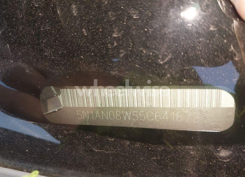 Photo 12 of 2005 Nissan Xterra S (VIN 5N1AN08W55C641872)