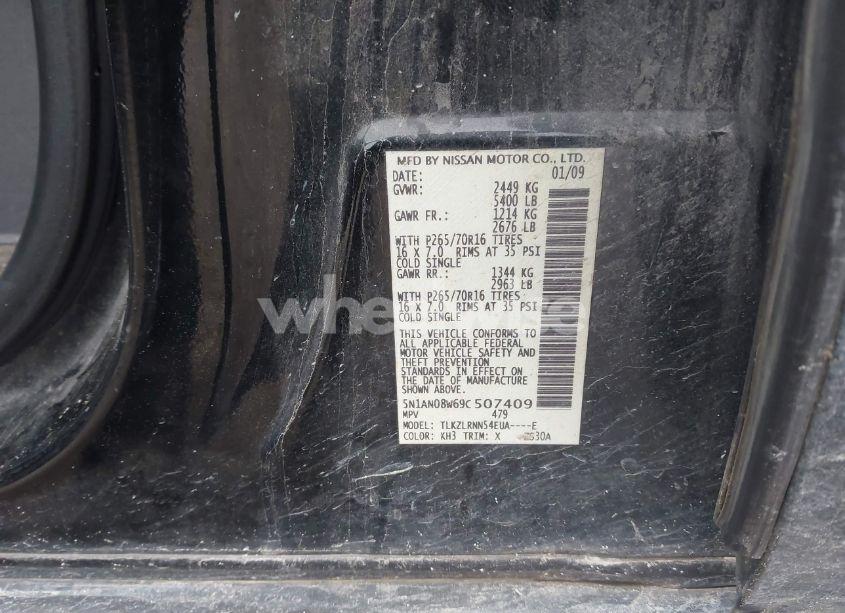 Photo 9 of 2009 Nissan Xterra S (VIN 5N1AN08W69C507409)