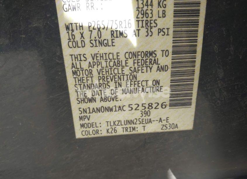 Photo 9 of 2010 Nissan Xterra OFF ROAD (VIN 5N1AN0NW1AC525826)