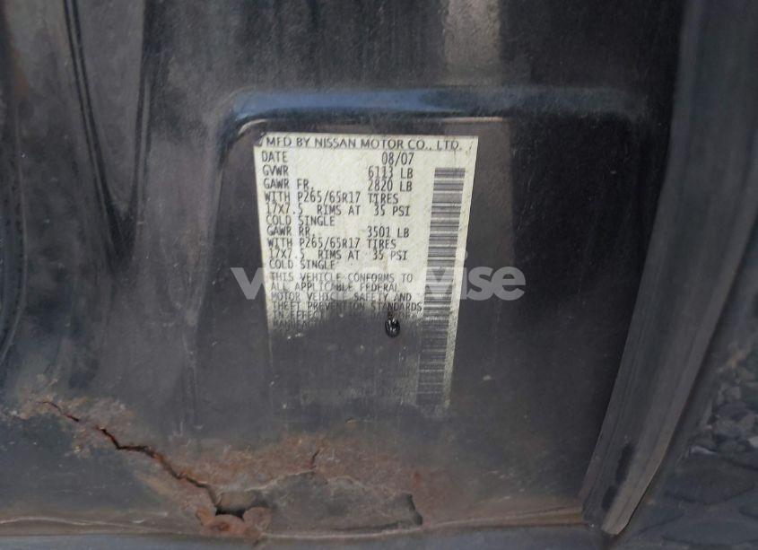 Photo 12 of 2008 Nissan Pathfinder SE (VIN 5N1AR18B58C621164)
