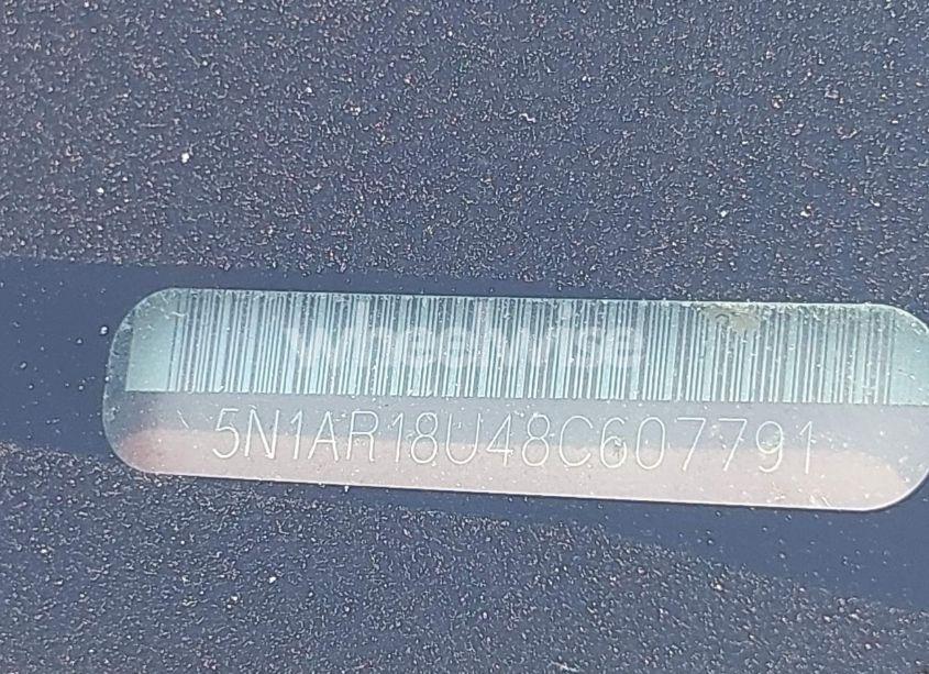 Photo 9 of 2008 Nissan Pathfinder SE (VIN 5N1AR18U48C607791)