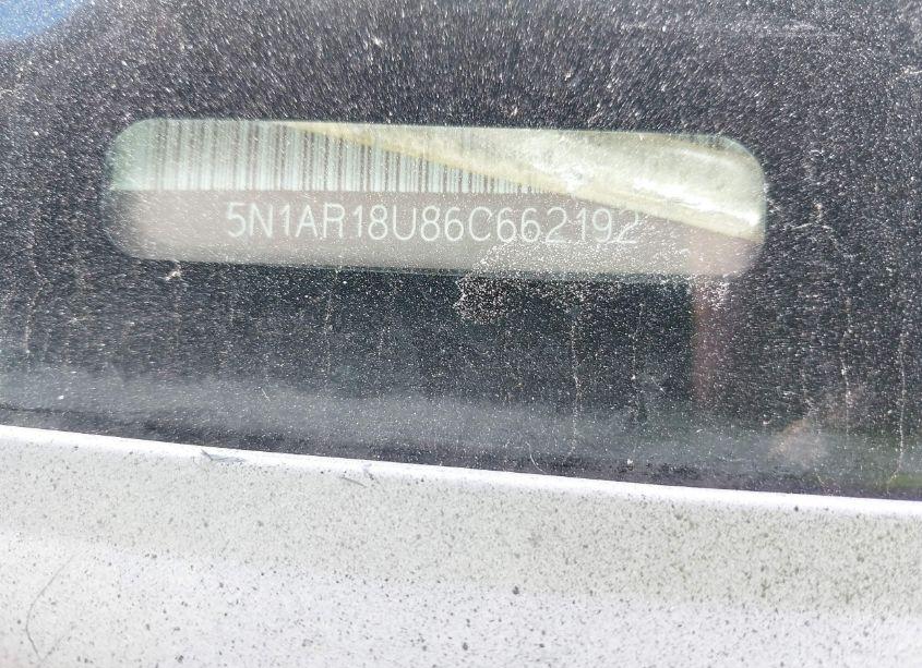 Photo 9 of 2006 Nissan Pathfinder SE (VIN 5N1AR18U86C662192)