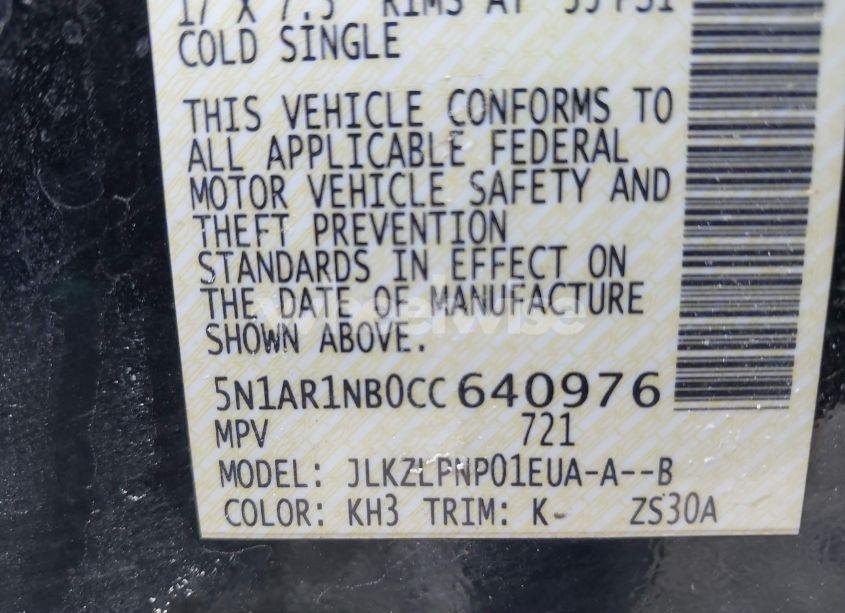 Photo 9 of 2012 Nissan Pathfinder SILVER (VIN 5N1AR1NB0CC640976)