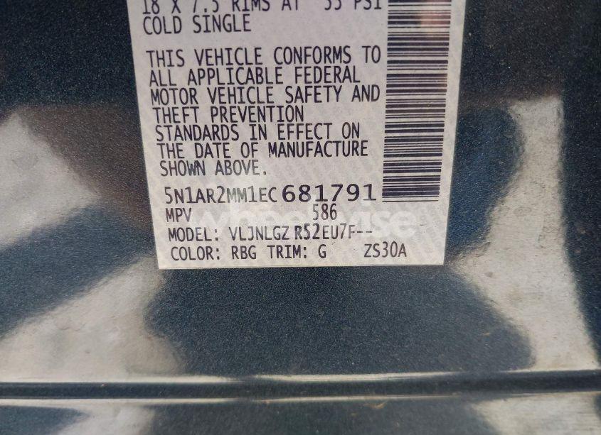 Photo 9 of 2014 Nissan Pathfinder SL (VIN 5N1AR2MM1EC681791)