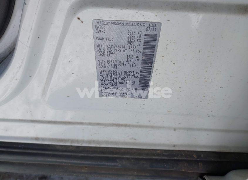 Photo 9 of 2014 Nissan Pathfinder SL (VIN 5N1AR2MM1EC714966)