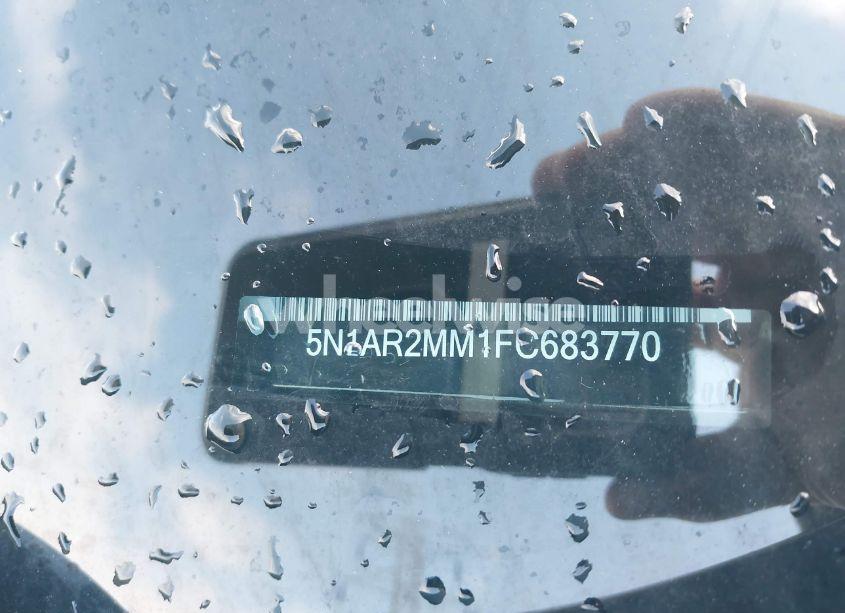 Photo 9 of 2015 Nissan Pathfinder PLATINUM/S/SL/SV (VIN 5N1AR2MM1FC683770)