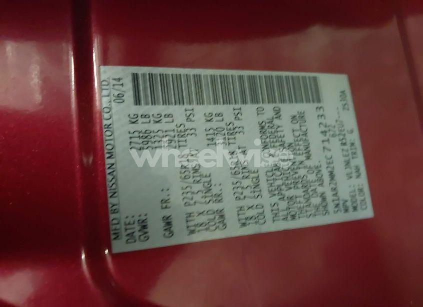 Photo 9 of 2014 Nissan Pathfinder SV (VIN 5N1AR2MM2EC714233)