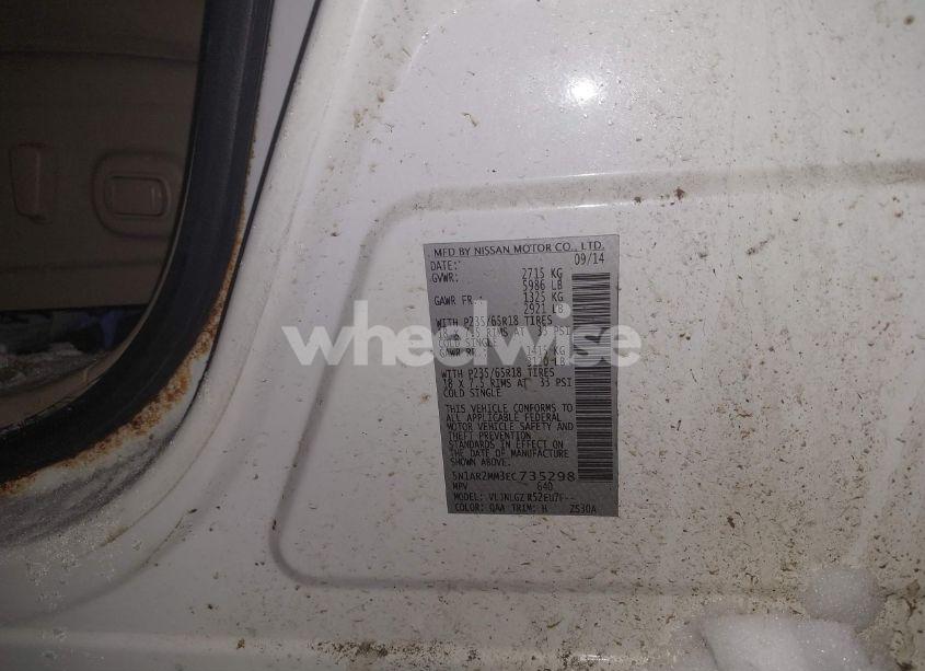 Photo 9 of 2014 Nissan Pathfinder SL (VIN 5N1AR2MM3EC735298)