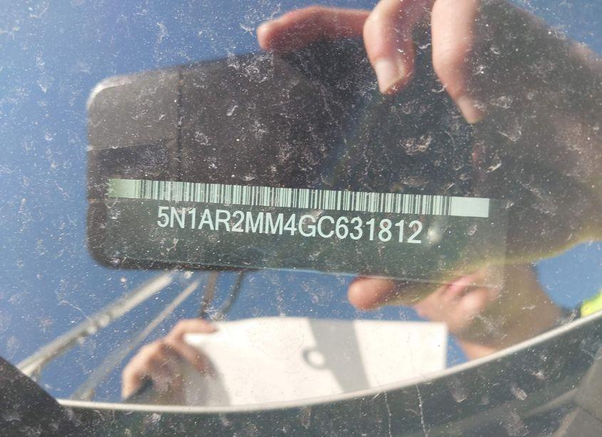 Photo 9 of 2016 Nissan Pathfinder SV (VIN 5N1AR2MM4GC631812)