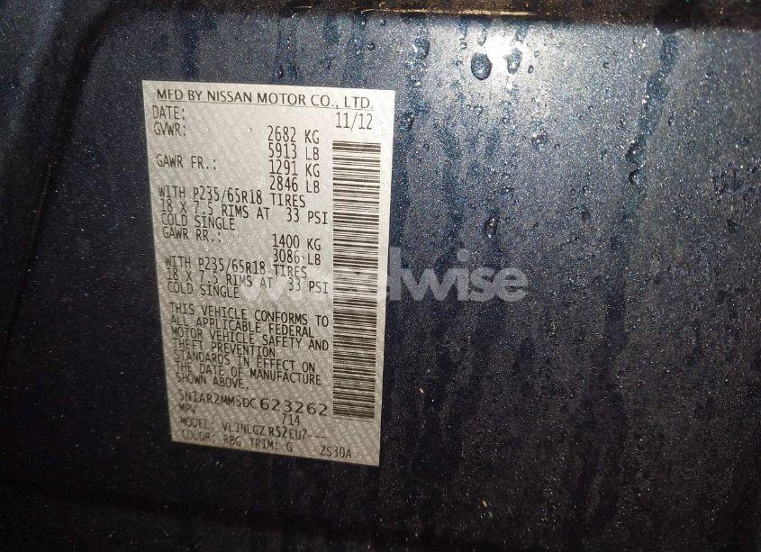 Photo 9 of 2013 Nissan Pathfinder SL (VIN 5N1AR2MM5DC623262)