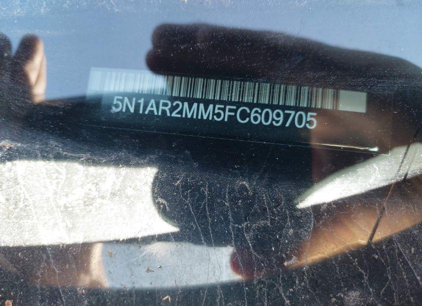 Photo 9 of 2015 Nissan Pathfinder PLATINUM (VIN 5N1AR2MM5FC609705)