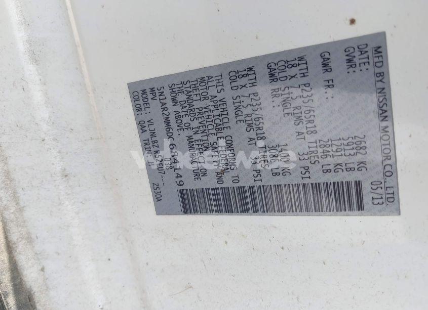 Photo 9 of 2013 Nissan Pathfinder S (VIN 5N1AR2MM6DC684149)