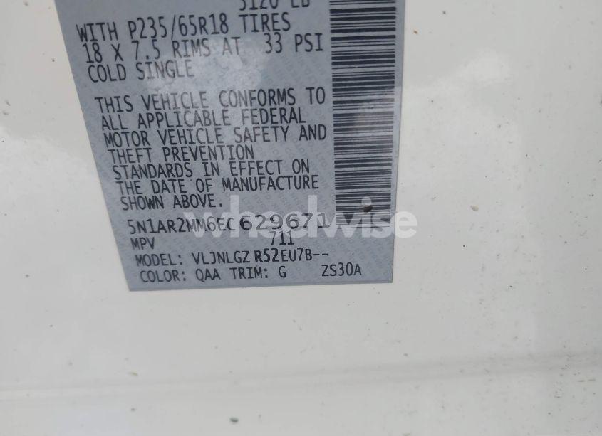 Photo 9 of 2014 Nissan Pathfinder SL (VIN 5N1AR2MM6EC629671)